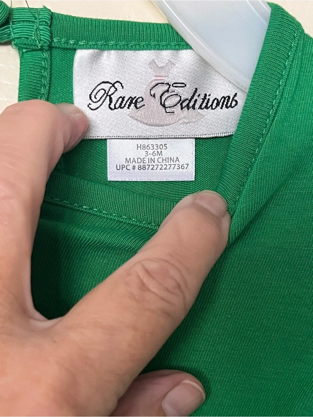 NWT Rare Editions 3-6 M Green Santa Peplum Top with Red Striped Flare Pants
